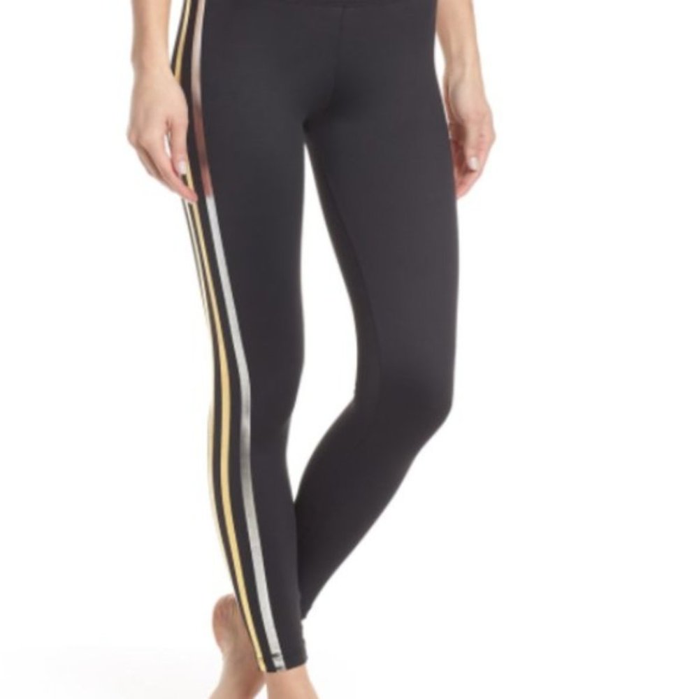 Beach Riot Jade Gold Stripe Leggings Size XS - Picture 8 of 10